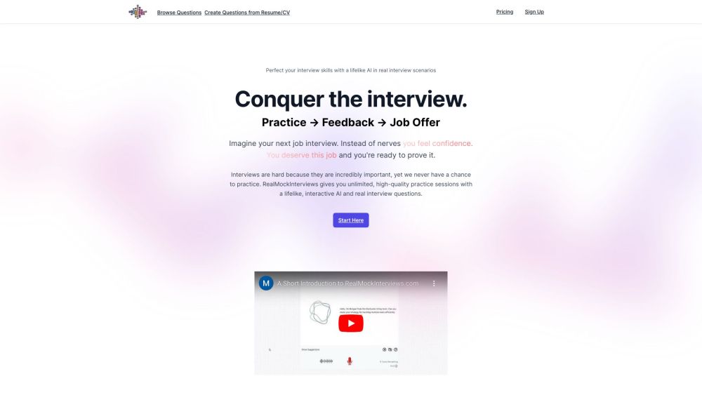 Real Mock Interviews: AI-Powered Sessions for Job Interview Success