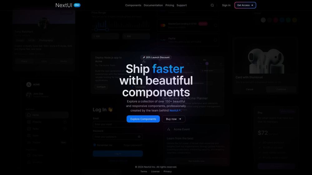 NextUI: Premium React Components for AI & E-commerce Web Apps