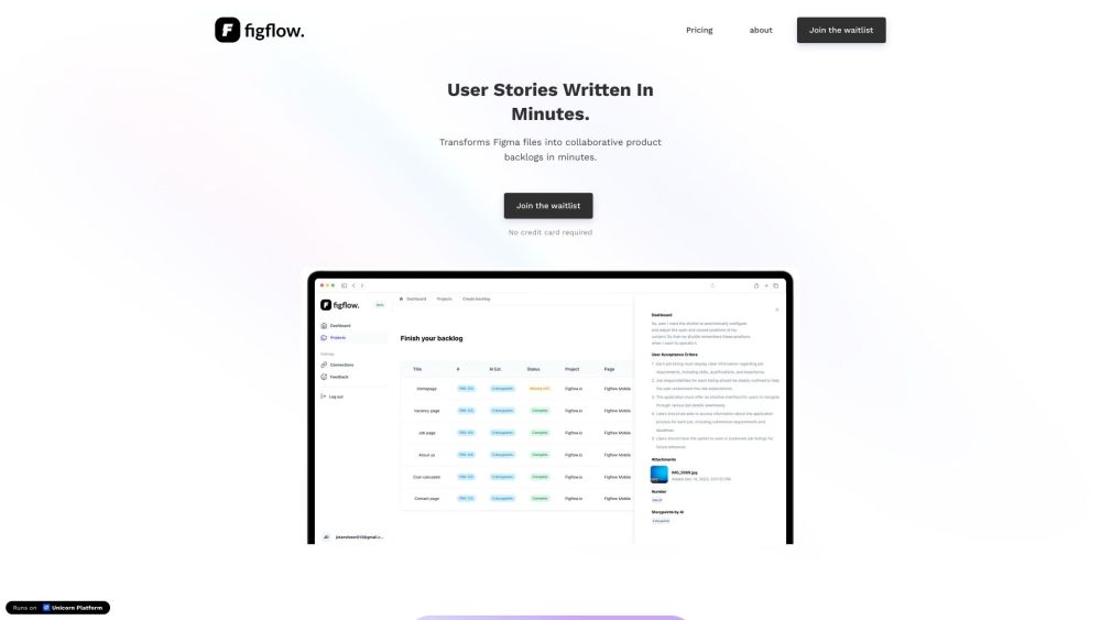 Figflow: Convert Designs to User Stories Effortlessly & Seamlessly