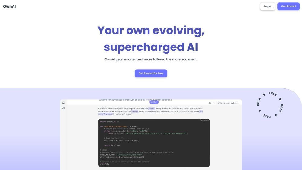 OwnAI: Personalized, Adaptive Chatbot for Your Unique Needs