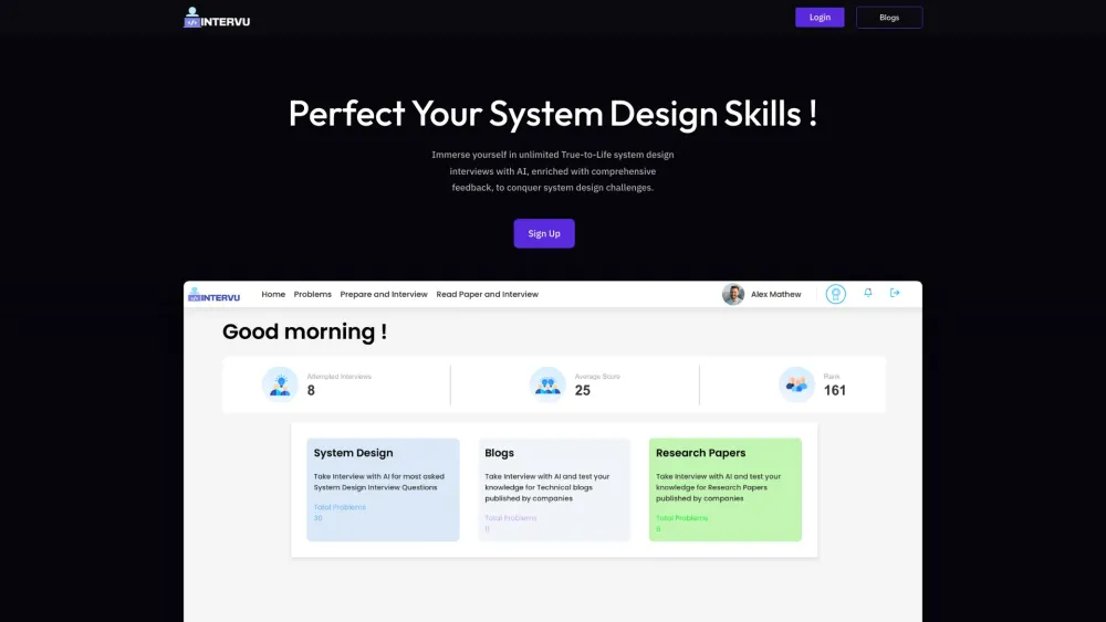 Intervu: Perfect System Design Skills with AI-Powered Guidance