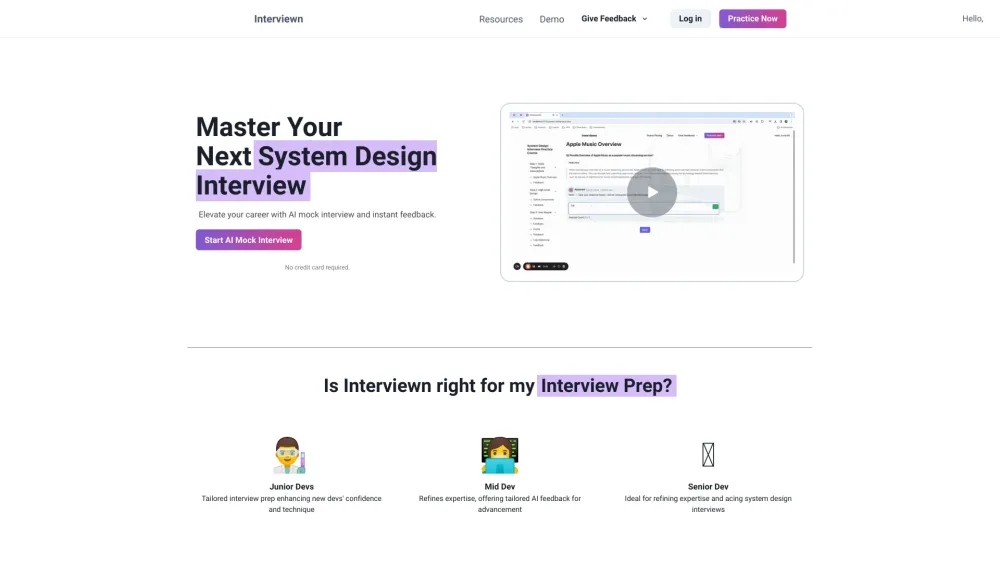 InterviewnHQ: Master System Design with AI-Driven Platform Tools