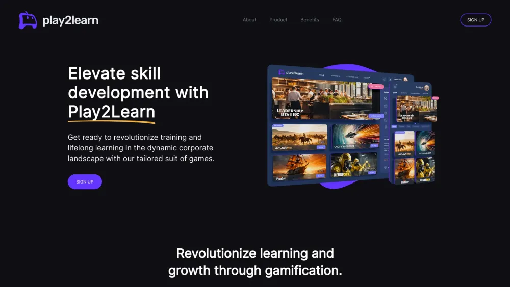 Play2Learn: AI-Powered Learning Games to Boost Corporate Skills