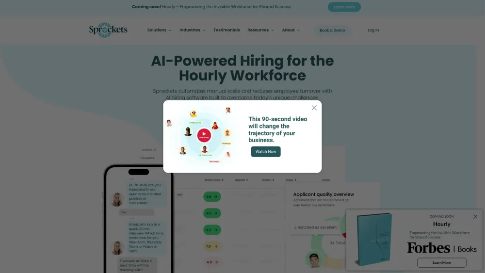 Sprockets: Cut Turnover, Automate Hiring & Tasks with AI Software