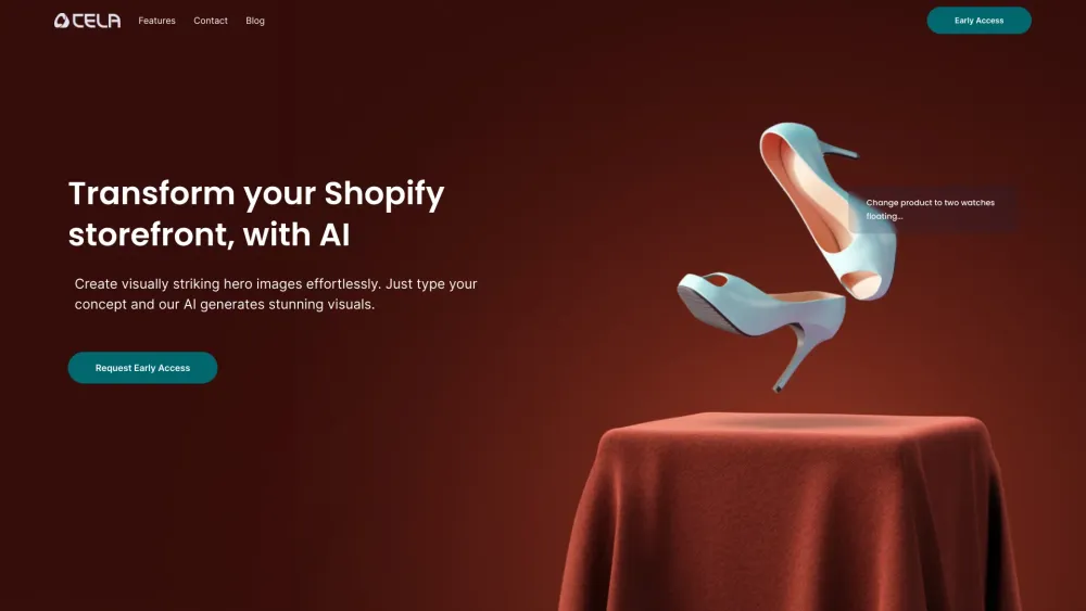 CELA Technology: AI-Generated Hero Sections for Shopify Stores