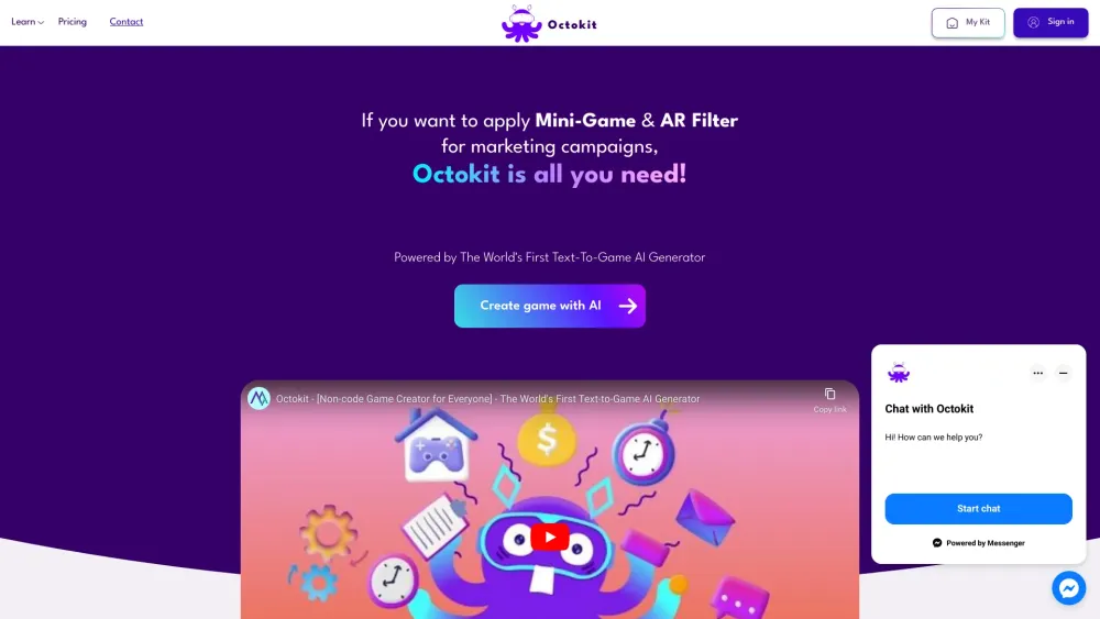 Octokit: Text-to-Game Tool for Gamification & Interactive Play