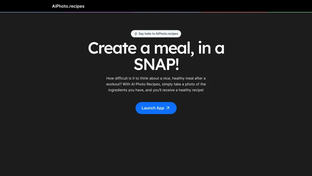 AIPhoto.Recipes: AI Creates Healthy Meals from Ingredient Photos