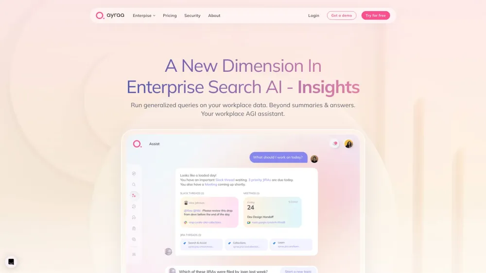 Insights - Ayraa: AI-Powered Search & Workplace Knowledge Assistant