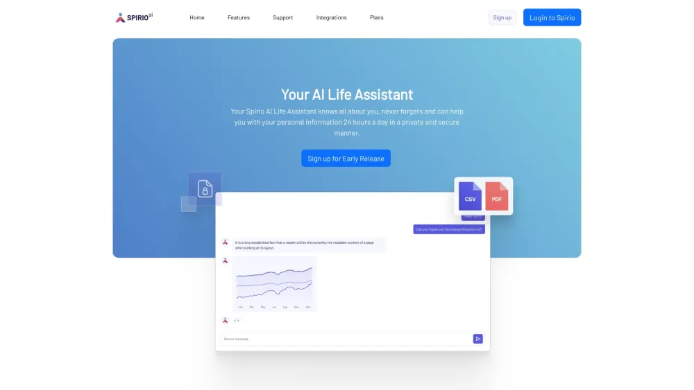 Spirio AI: Your Personal Life Assistant Powered by Advanced LLMs