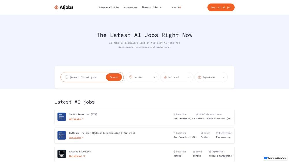 AI Jobs: Curated Listings for Top AI Careers - Find Your Next Opportunity