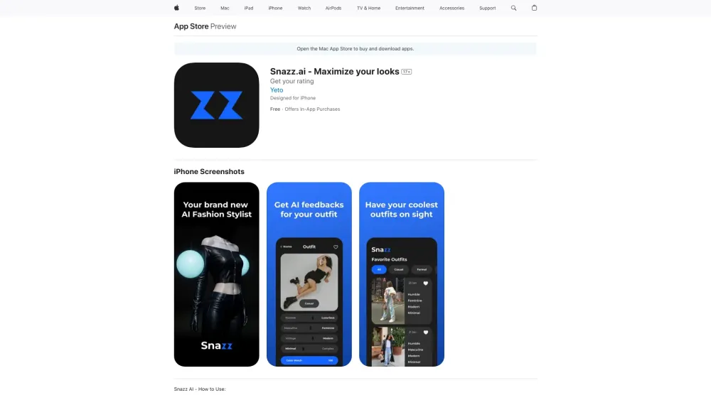 Snazz AI: Maximize Your Style with AI Fashion Stylist Tools