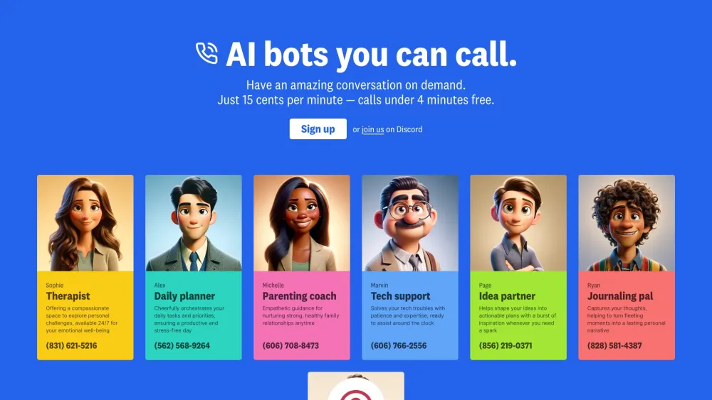 Call an AI: Real-Time Voice AI Platform for Instant Assistance