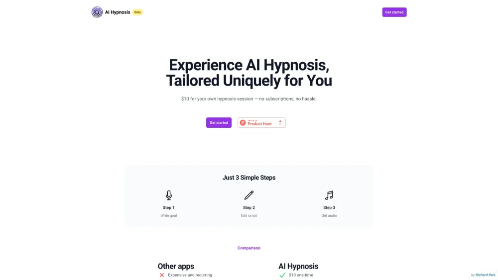 AI Hypnosis: Tailored, Personalized Hypnosis to Achieve Your Goals