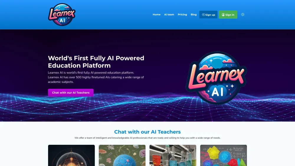 Learnex AI: World's First Fully AI Powered Education Platform