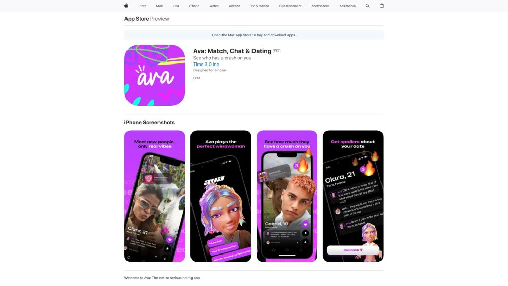 **Ava: Match, Chat & Dating : AI-Powered Authentic Matchmaking App**