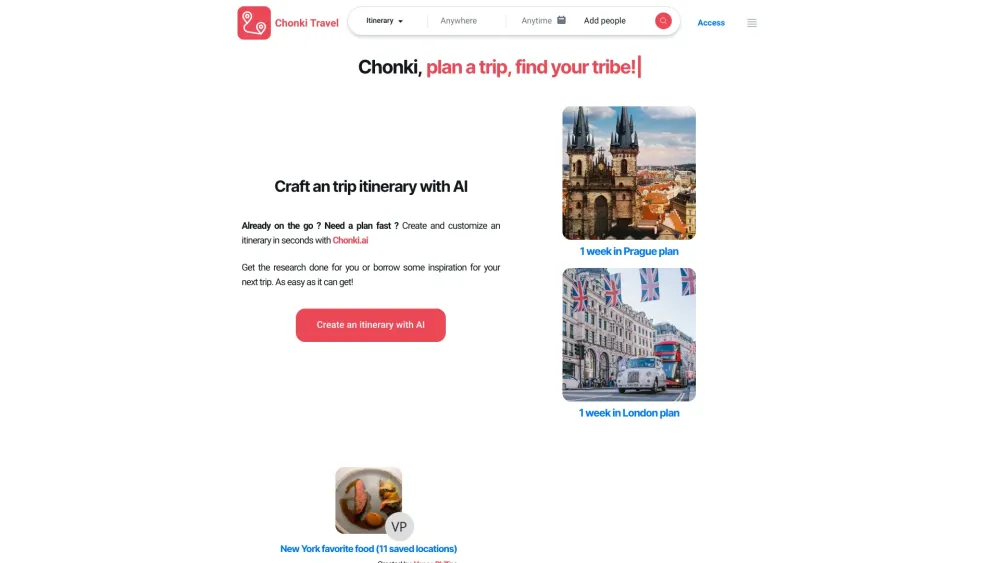 Chonki: Travel Community & Planner | Connect, Plan Trips Together