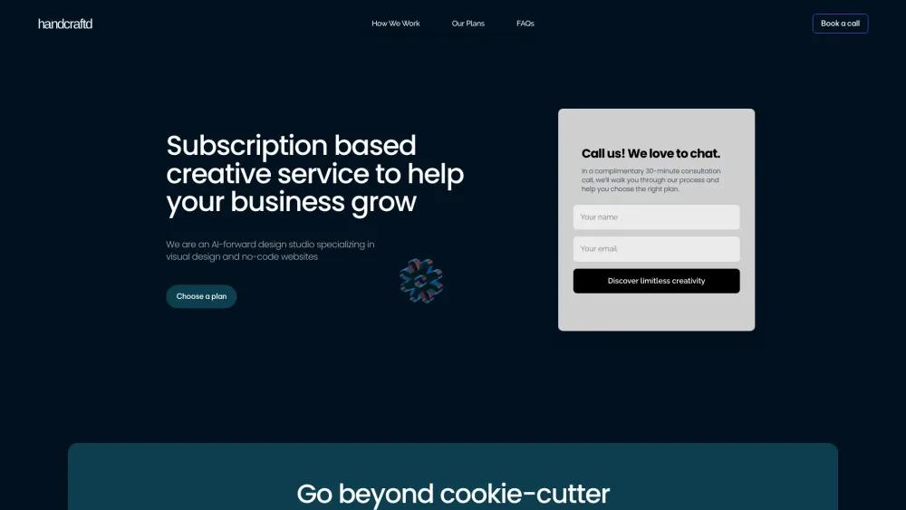 Handcraftd: Subscription Design & No-Code Launch Service Package