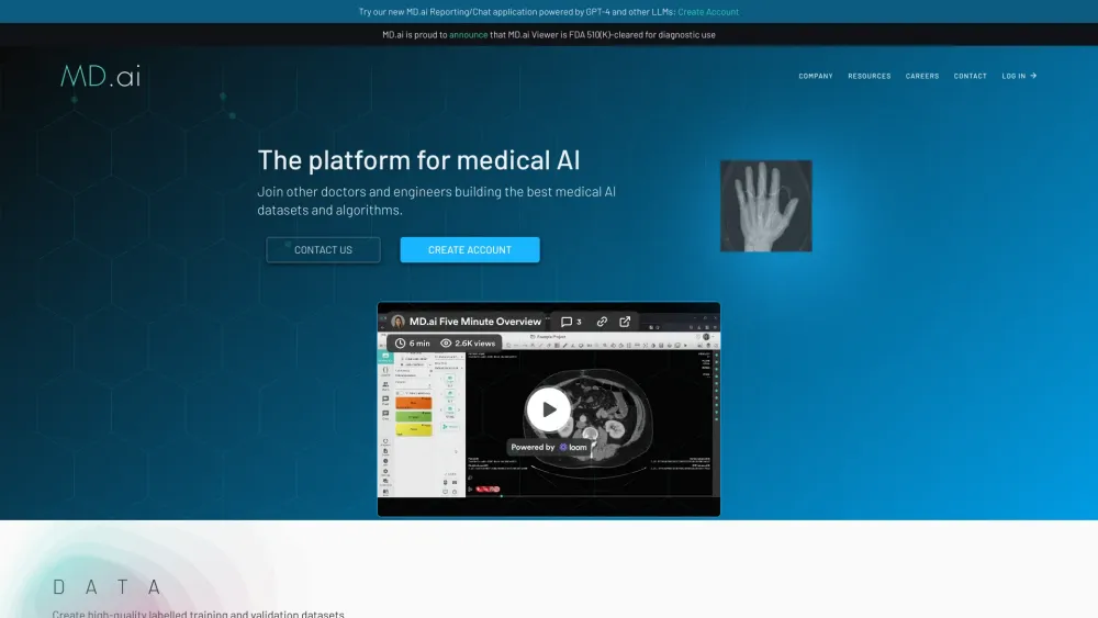 MD.ai: Advanced Platform for Medical AI Solutions and Innovations