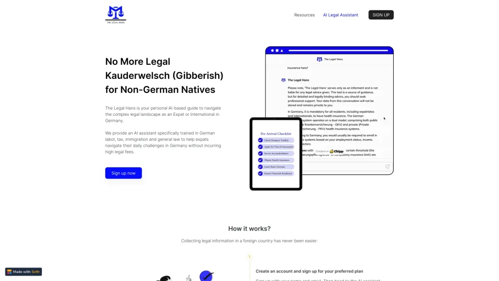 The Legal Hans: AI Assistant & Guides for Expats Navigating German Law