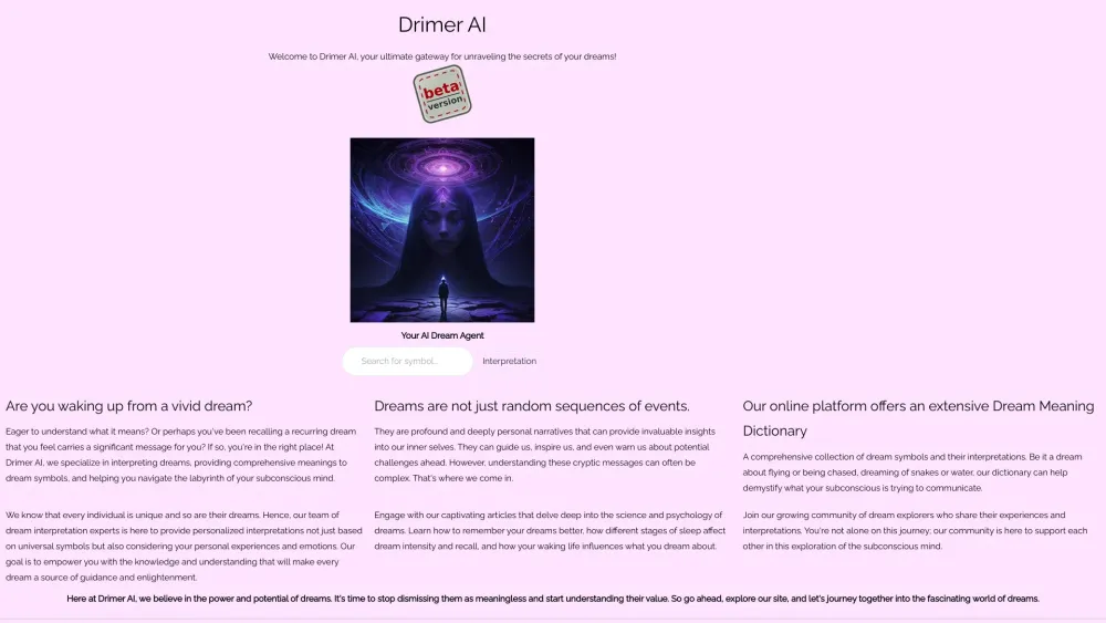 Drimer AI: Dreams Dictionary & Interpretations Guide | Complete Tool