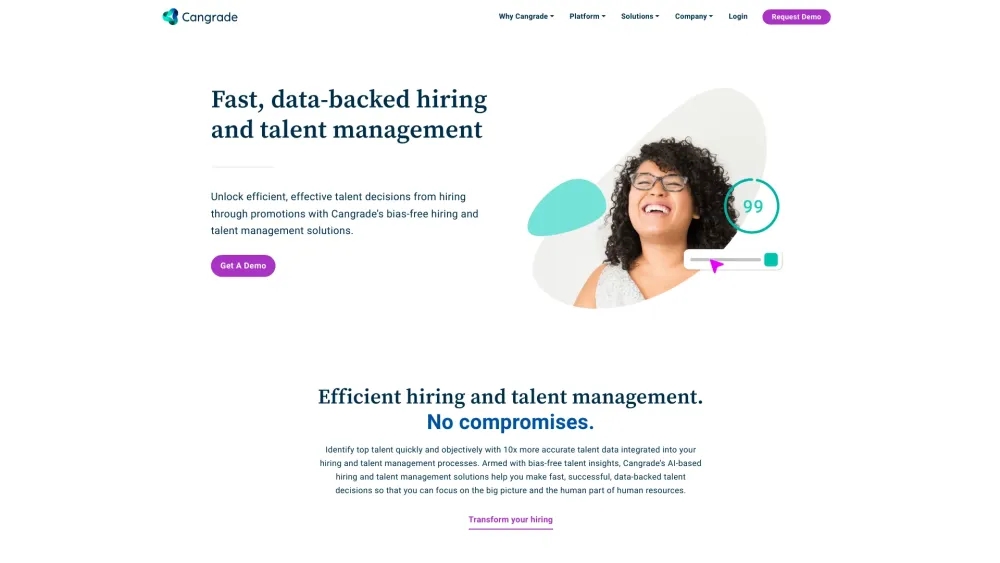 Cangrade: Efficient Hiring & Talent Management Solutions | Key Features