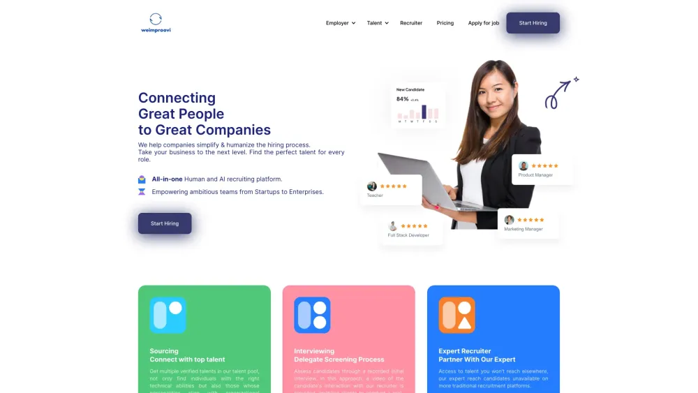 Weimproovi: Simplified Hiring, Human-Centered Recruitment Innovation