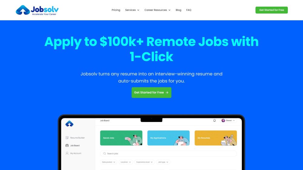 Jobsolv: AI-Powered Board to Effortlessly Find Remote Jobs