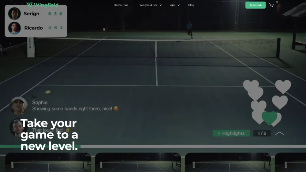 Wingfield: Virtual Tennis Experience on Cutting-Edge Platform