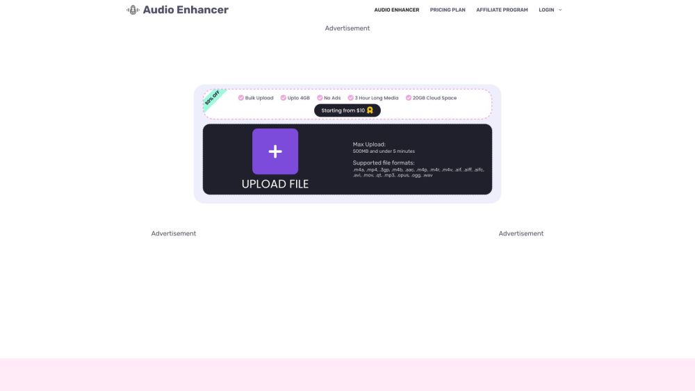 Audio Enhancer: AI-Powered Noise Removal for Clear, Quality Audio