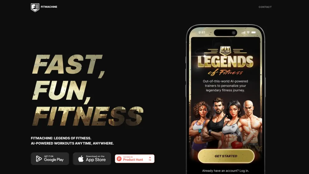 FitMachine: Legends of Fitness : Revolutionary App for Peak Performance