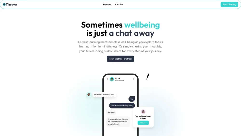 Thryve: Personalized Holistic Wellness Guidance for Better Health