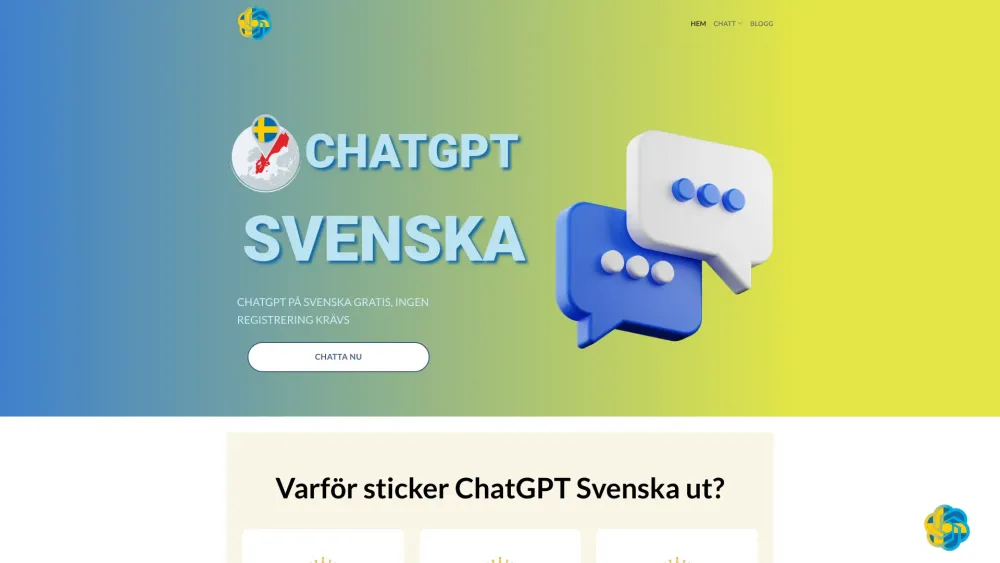 ChatGPT Svenska: Free GPT-3.5 & GPT-4 Chatbot - Available Now