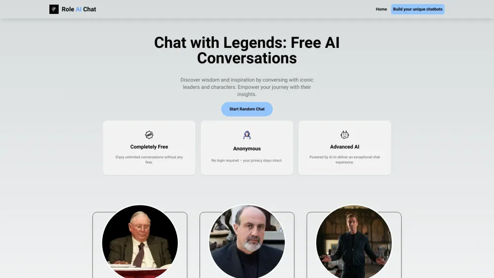 Role AI Chat: Chat with Legends - Experience Iconic Conversations