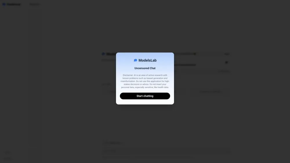 ModelsLab: Unrestricted Chat Tool for Seamless Communication