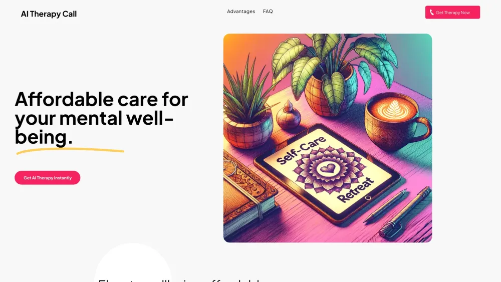 aiTherapyCall.com: Accessible AI Therapy for Mental Wellness