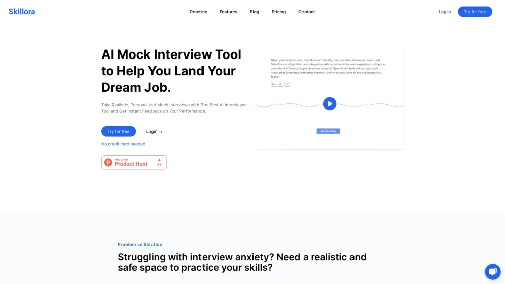 Skillora: AI Mock Interview Tool for Ultimate Job Success Preparation