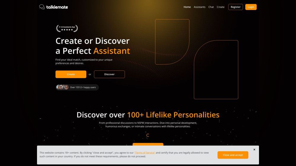 Talkiemate: Engage with Lifelike, Interactive Virtual Personalities