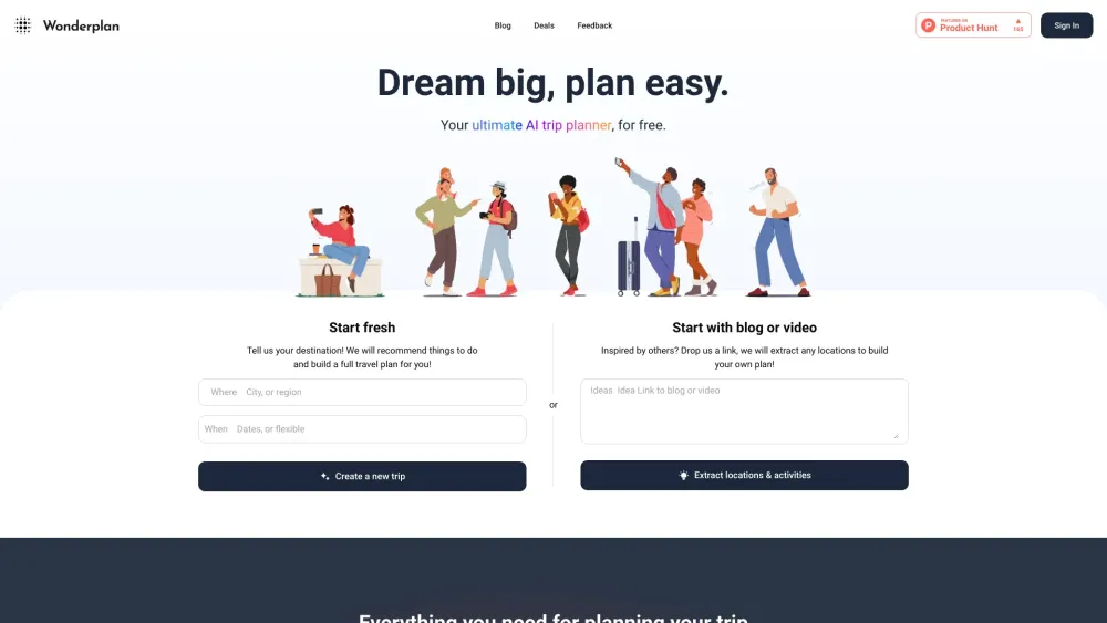 Wonderplan: AI-Powered Travel Planning Made Easy and Effortless