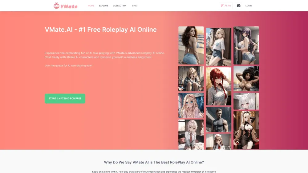 VMate AI: Interact with Fantasy Anime Characters Using Advanced Tech
