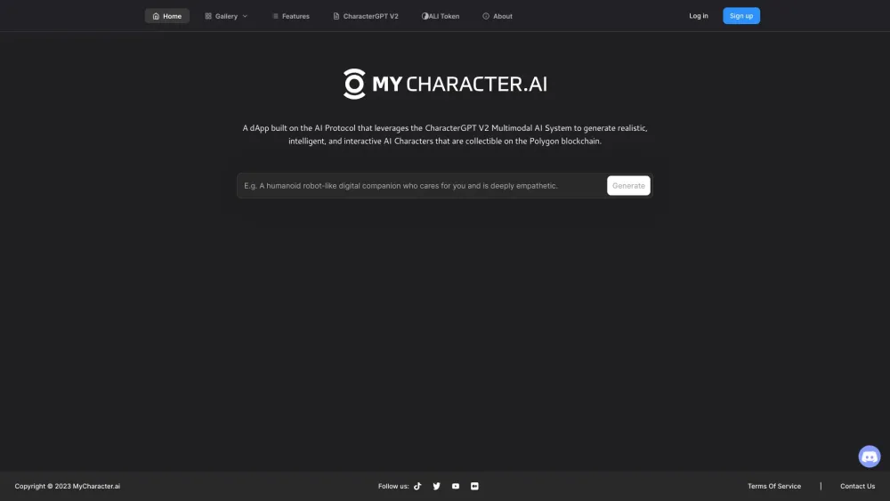 MyCharacter.AI : Interactive AI Creation Tool for Custom Characters