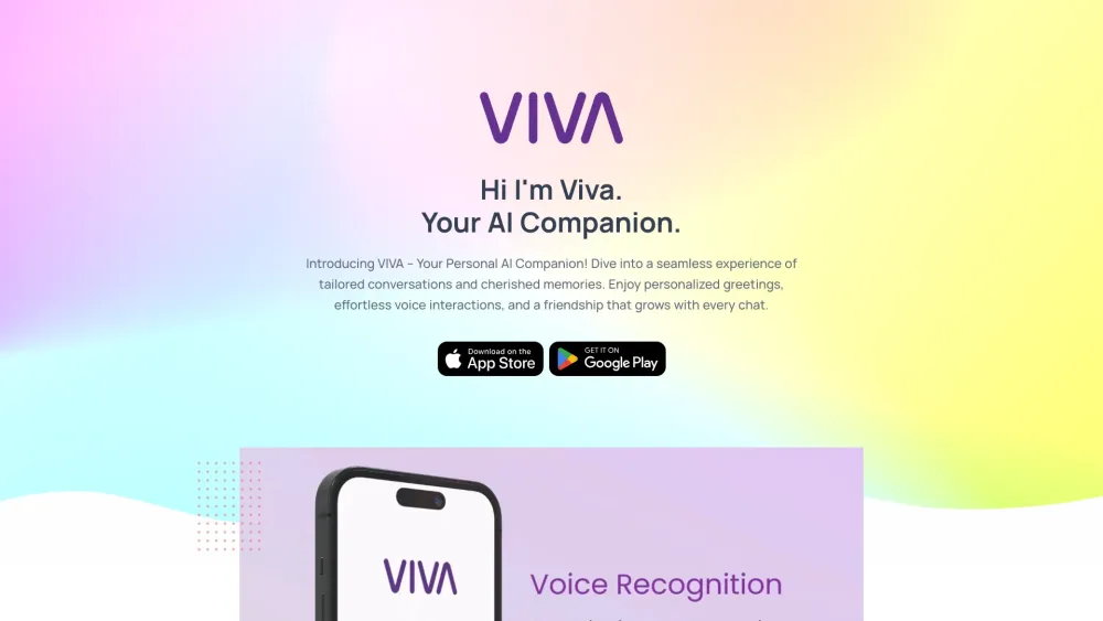 VIVA - AI Companion : Personalized for Memorable Conversations