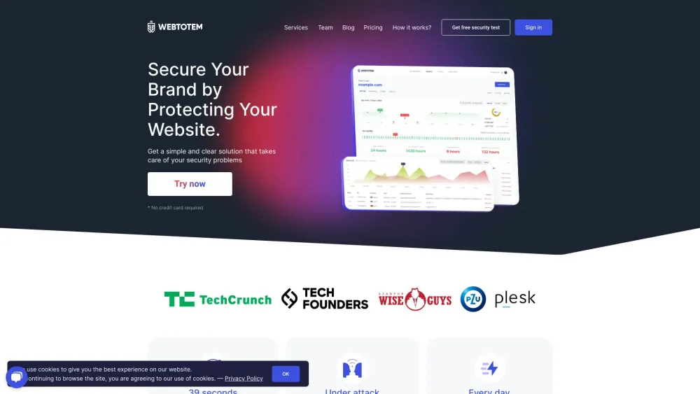 WebTotem: Secure Website Protection & Monitoring Solution - Protect & Monitor