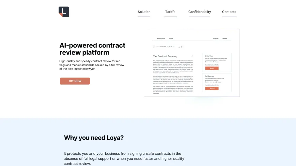 Loya: AI-powered contract review - Enhance compliance for businesses