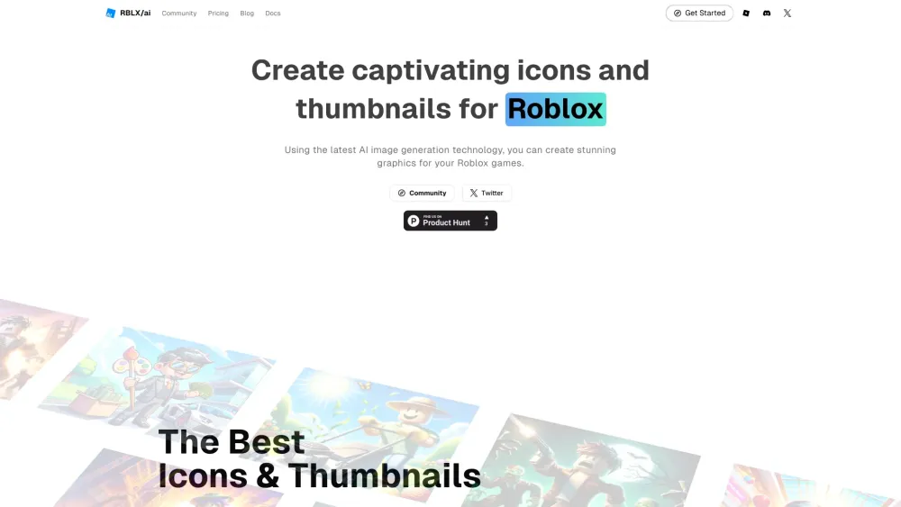 RBLX/ai: Create High CTR Icons & Thumbnails for Roblox