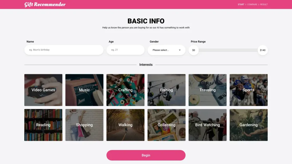 Gift Recommender: AI-powered Personalized Gift Suggestions