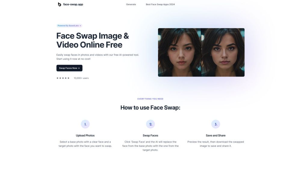 Face Swap: Free Face-Swapping Tool for Fun and Creative Edits