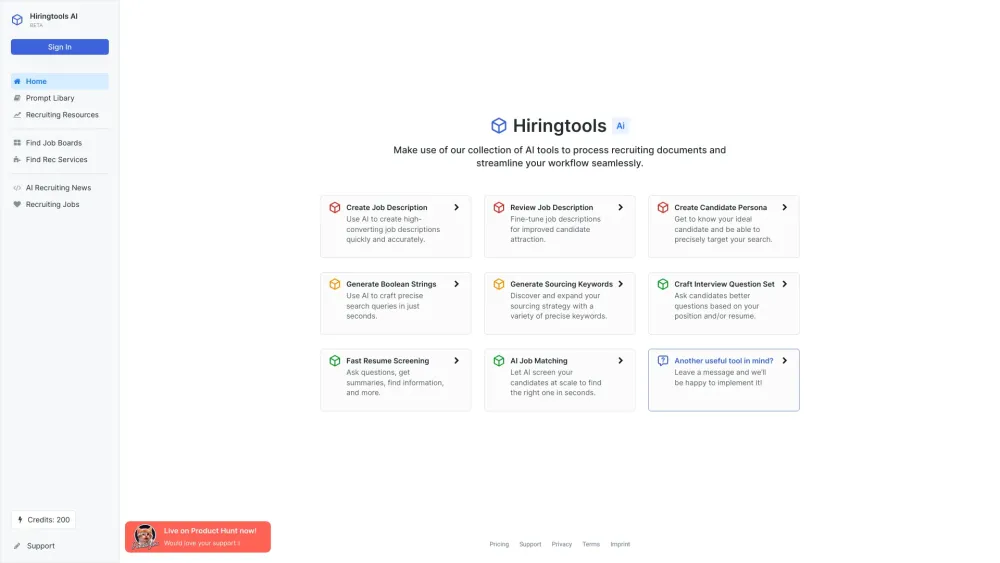 Hiringtools: AI Recruiting Solution for Top Talent Discovery