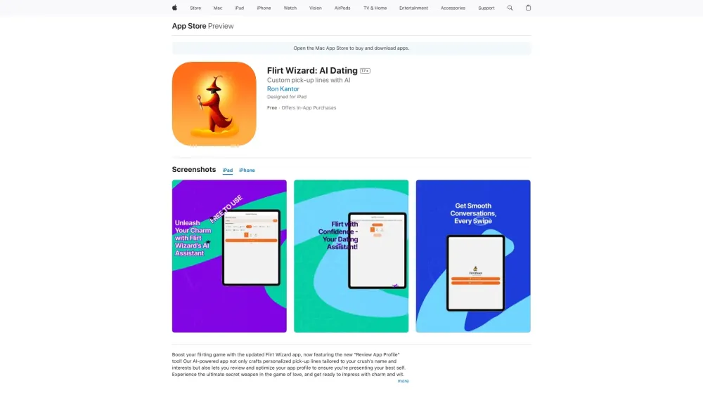 Flirt Wizard: Personalized Pick-Up Lines & Profile Optimization Tool