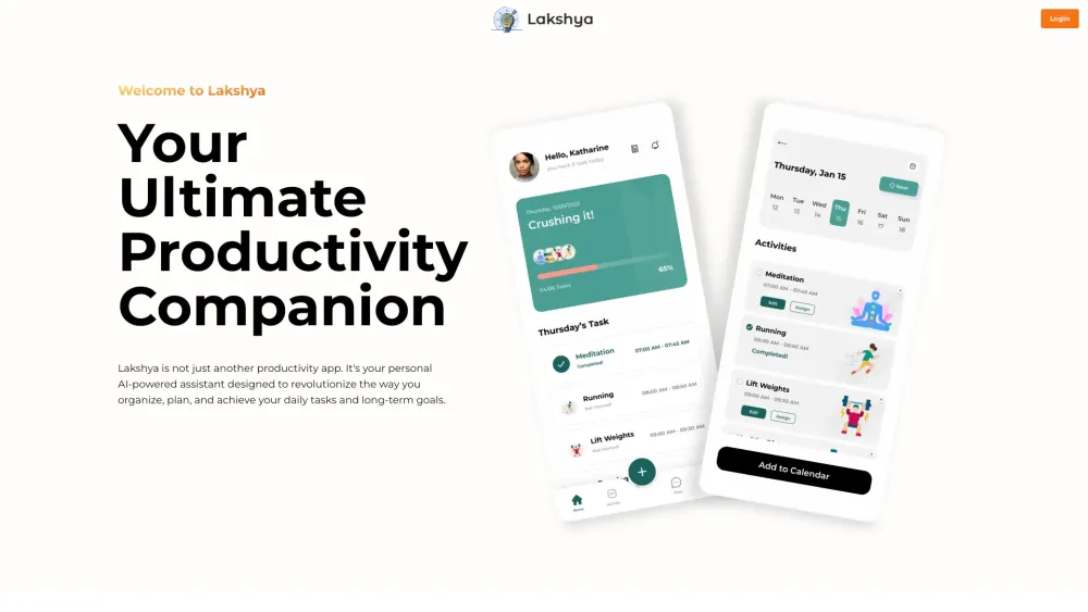 Lakshya App: AI Habit-Forming for Boosted Productivity