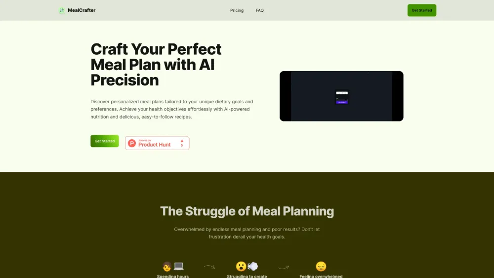 MealCrafter: AI-Driven Meal Planner for Health Goals